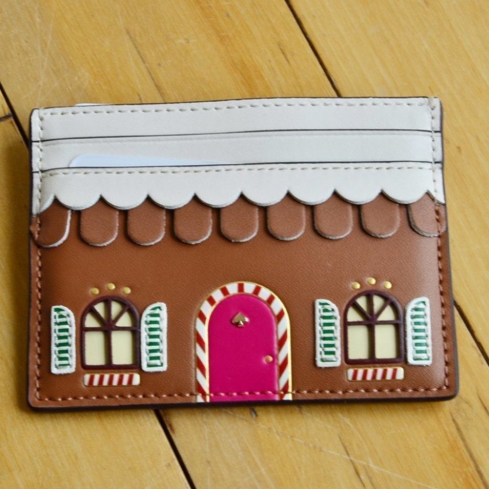 Kate Spade Small Gingerbread Card Holder K9334 - Picture 3 of 5